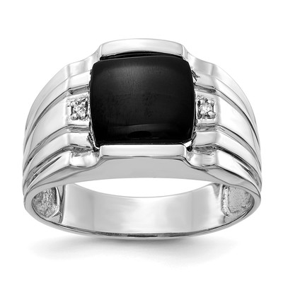 14k White Gold Men's ring mounting
