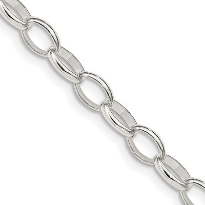 Sterling Silver 5mm Fancy Rolo Chain
