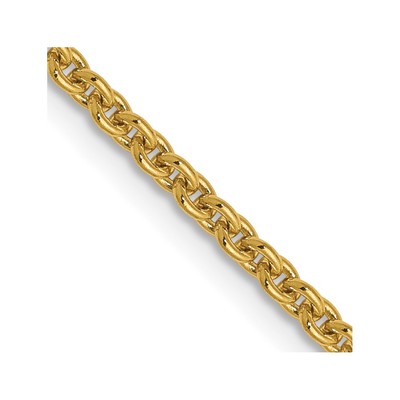 14K 1.95mm Round Cable Chain