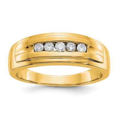14K Lab Grown Diamond VS/SI+ G+ Mens Ring