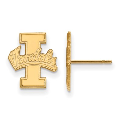 14k Gold LogoArt University of Idaho Vandals Small Post Earrings