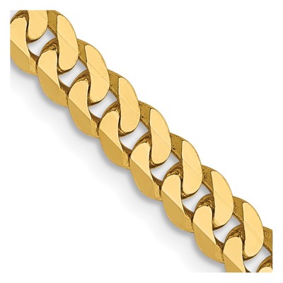 Leslie's 14K 3.9mm Flat Beveled Curb Chain