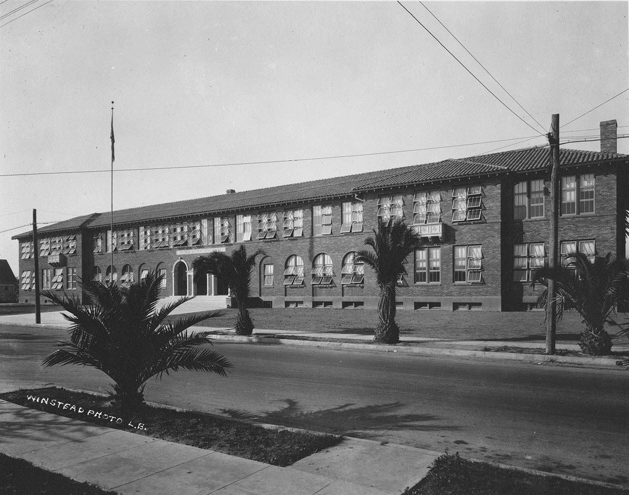 Franklin Jr. High School at 601 Orange Avenue in Long Beach. The school originally opened in September 1922.