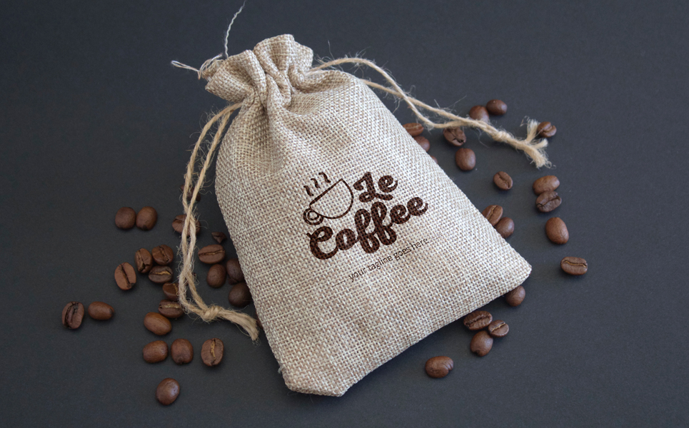 Download Шаблон логотипа "Le Coffee Logo Template" / Le Coffee Logo Template - Шаблон логотипа на тему графика coffee logo cafe corporate identity print brown tea restaurant