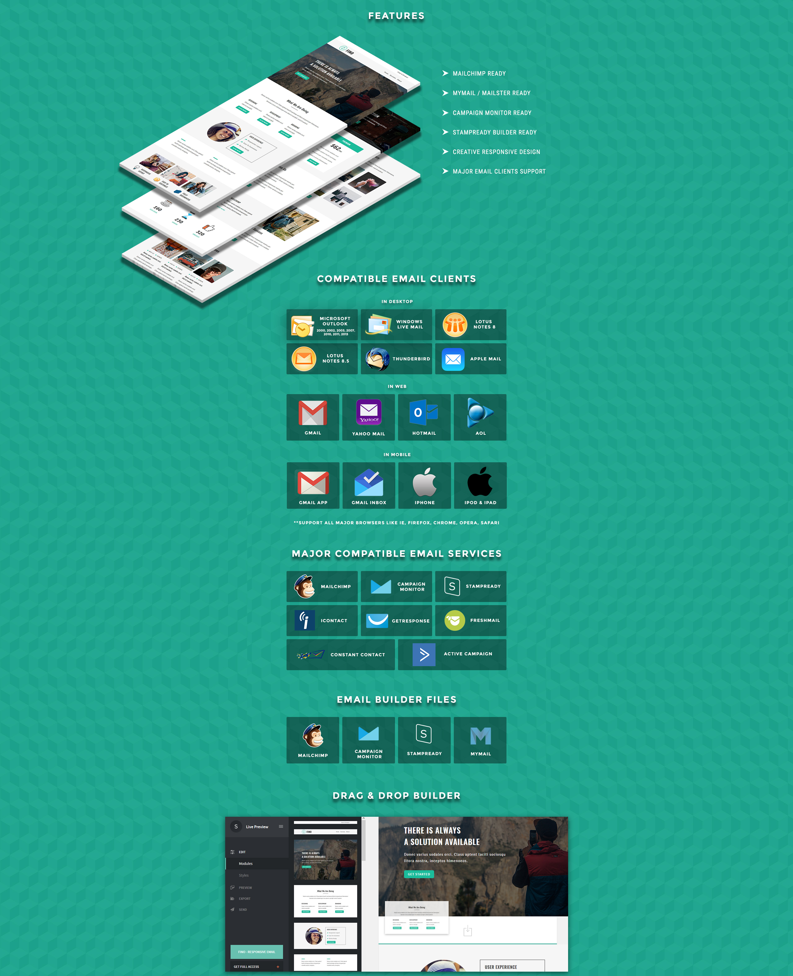 адаптивный шаблон информационного бюллетеня