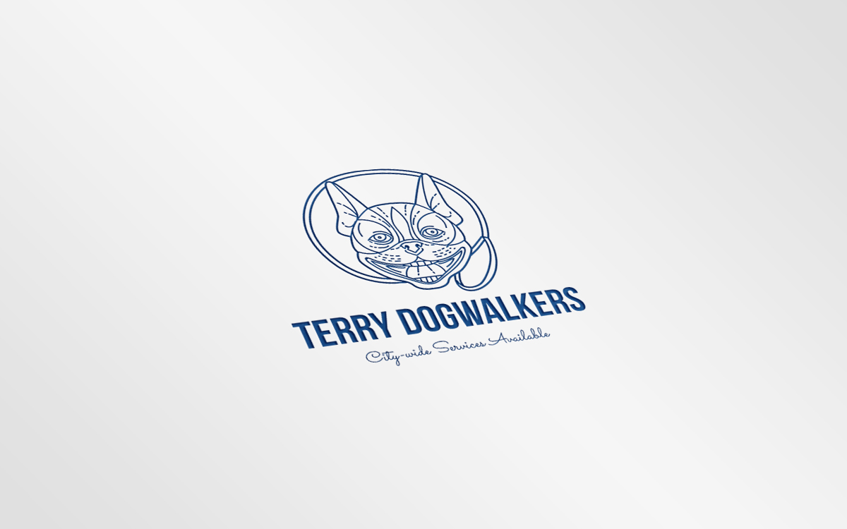Terry Dogwalkers Logo Logo Theme Small Screenshot Terry Dogwalkers Logo Logo Template