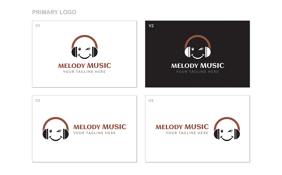 Download Шаблон логотипа "Melody Music Logo Template" / Melody Music Logo Template - Шаблон логотипа на тему графика music event pub eye melody band webstrot creative logo radio sound playback play mp3 dj remix player party multipurpose song