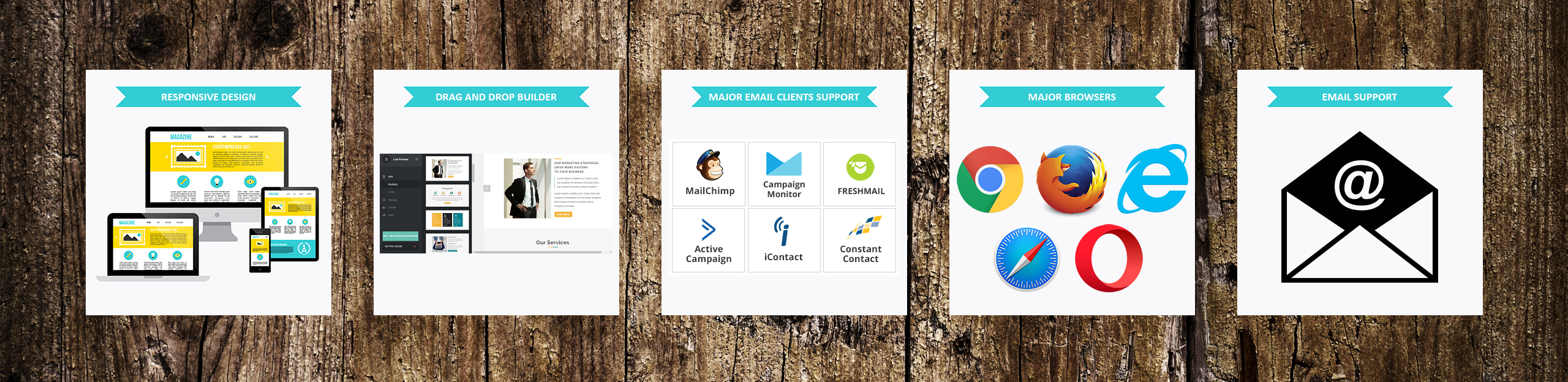 универсальный адаптивный шаблон информационного бюллетеня