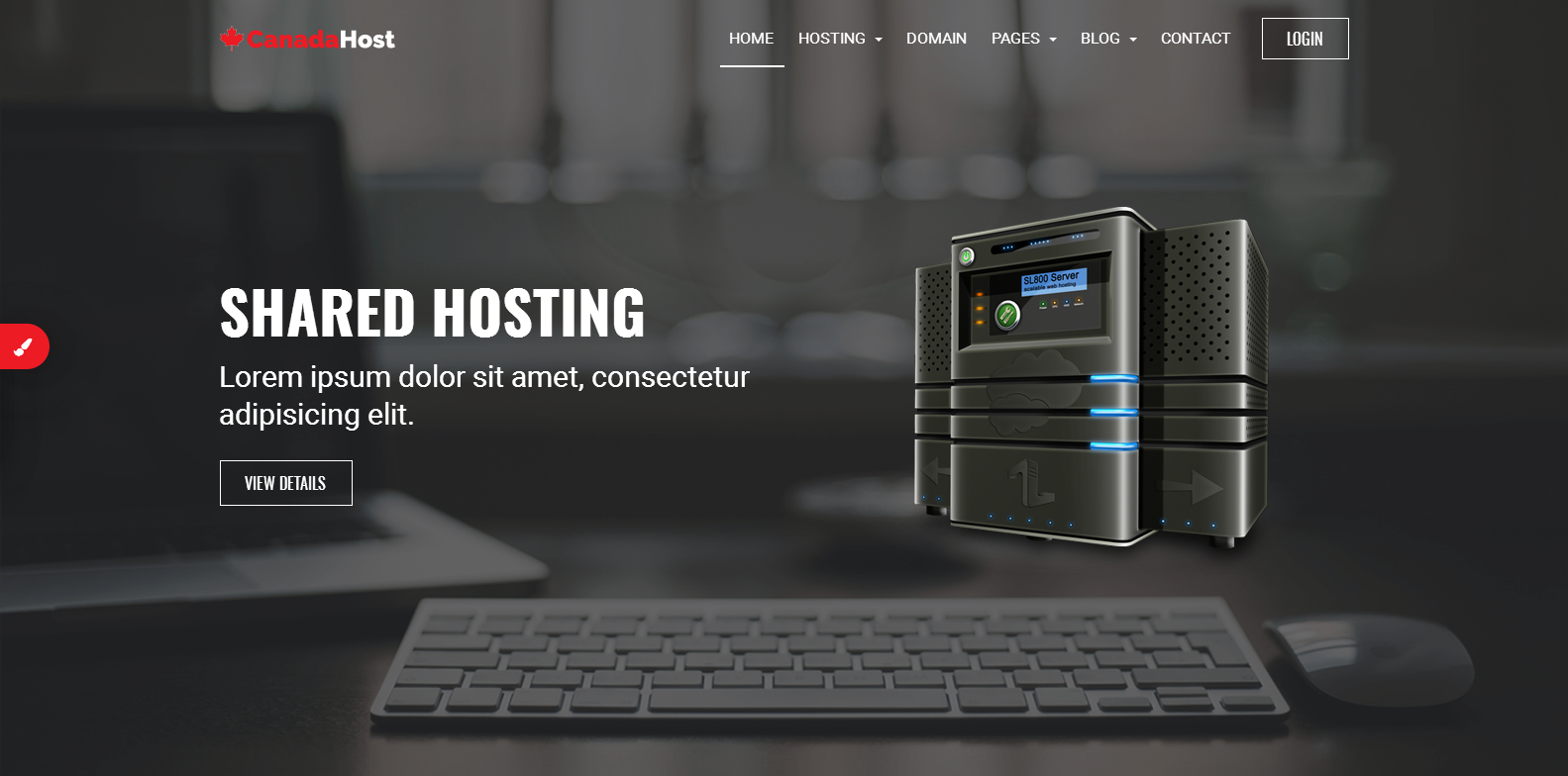 Hosting Szablon strony www Mały zrzut ekranu Szablon Strona Www #64471 na temat: rejestracja domeny