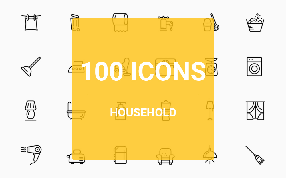 Household Iconset Theme Small Screenshot Household Iconset Template