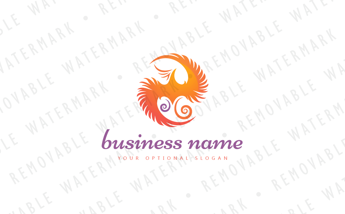 Download Шаблон логотипа "Yin & Yang Phoenix Logo Template" / Yin & Yang Phoenix Logo Template - Шаблон логотипа на тему графика circle energy flame sun cycle fire bird asian harmony wings yin yang balance rebirth phoenix reborn regeneration logo design template