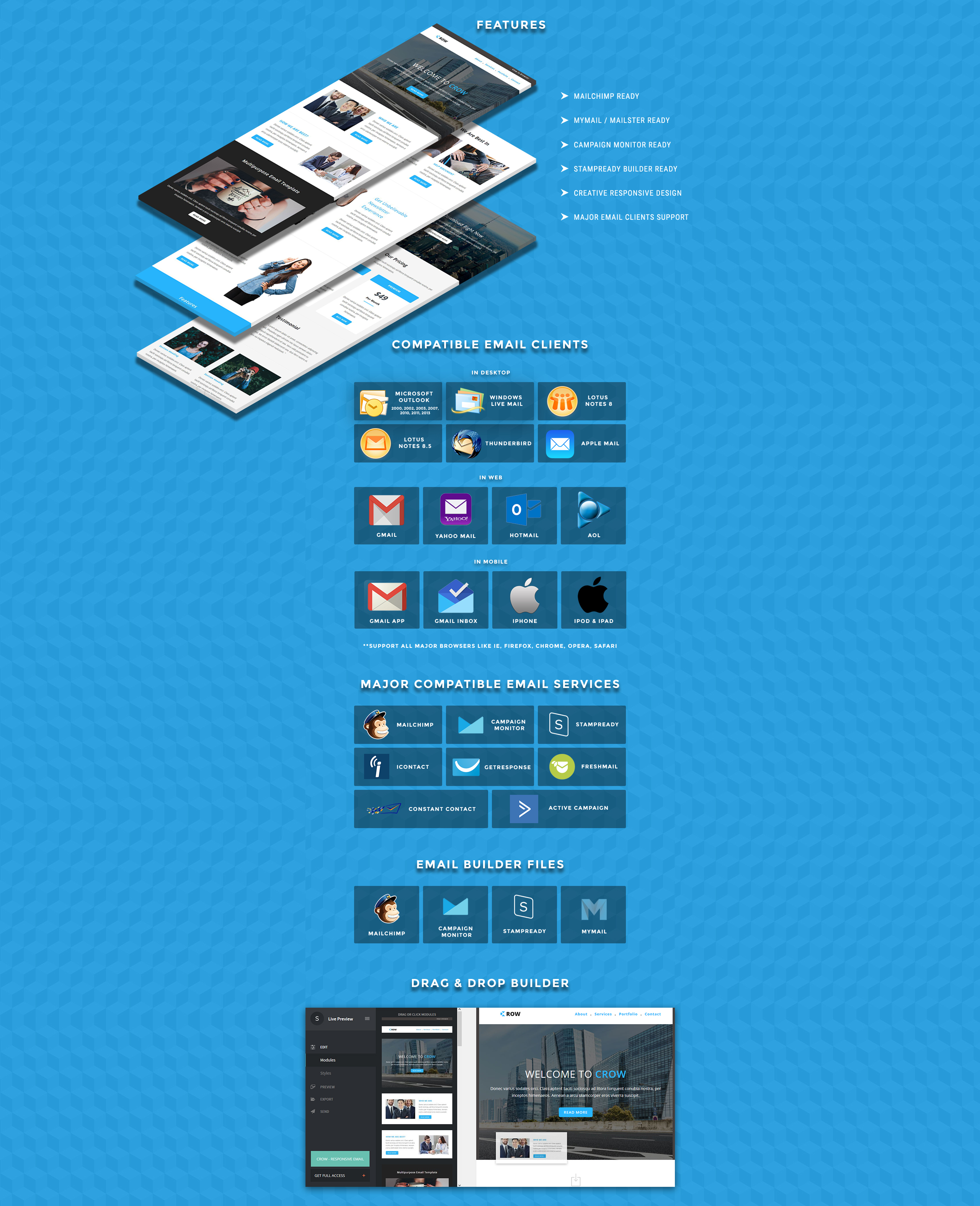 отзывчивый шаблон электронной почты шаблон информационного бюллетеня