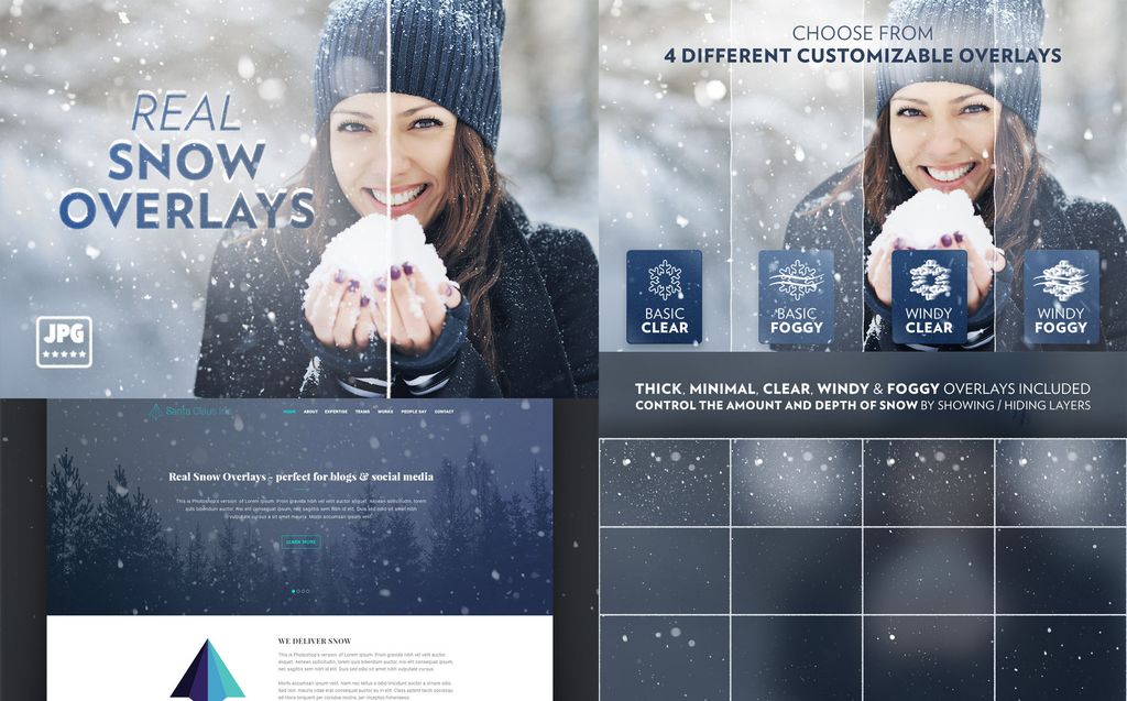 Download Бандл зимней графики / Mega Snow and Winter Bundle UI Elements - UI элементы на тему графика snow winter christmas brush photoshop frozen frosty snowflakes snowfall overlays texture stockphotos png objects pngs