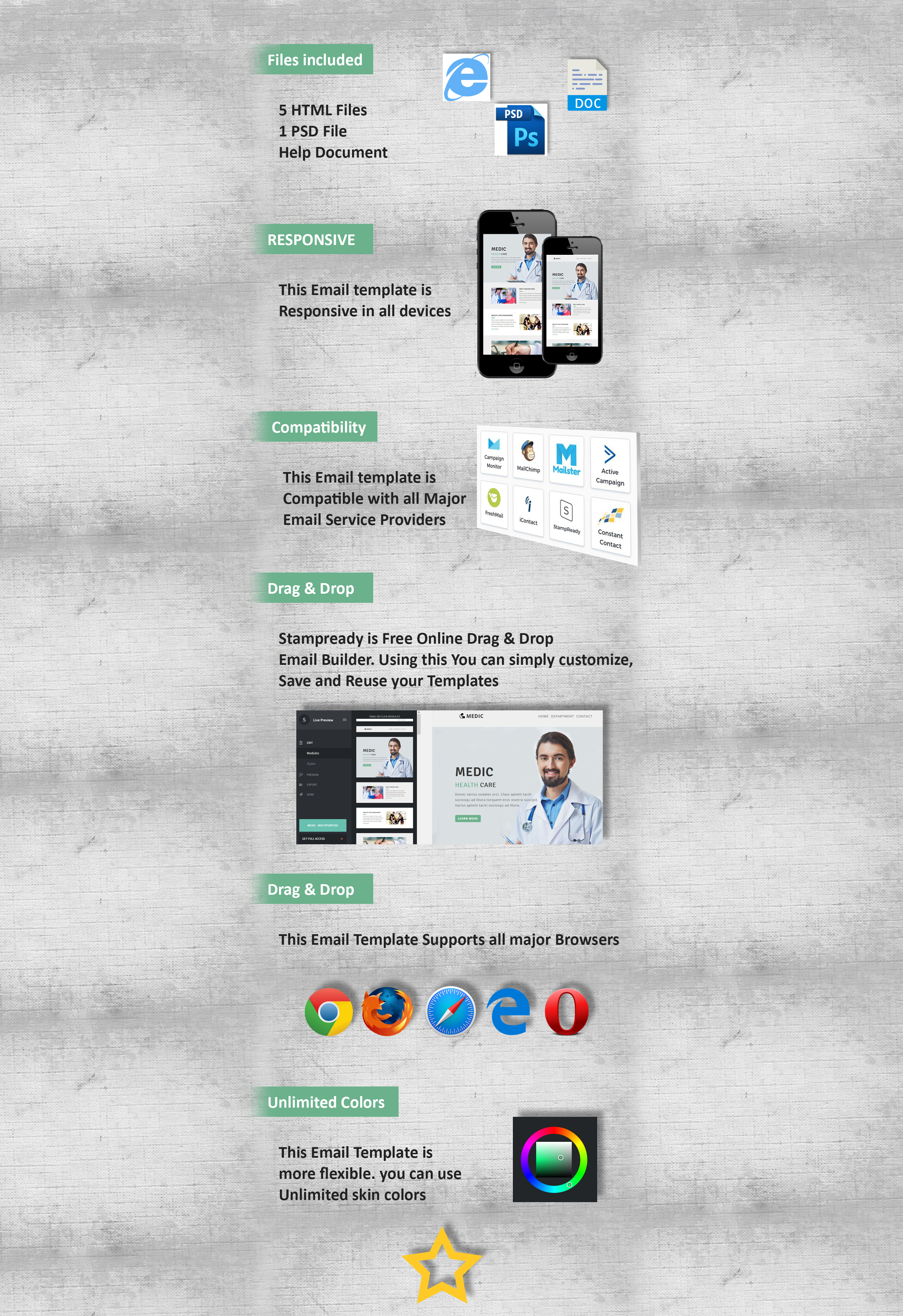 многоцелевой отзывчивый шаблон информационного бюллетеня