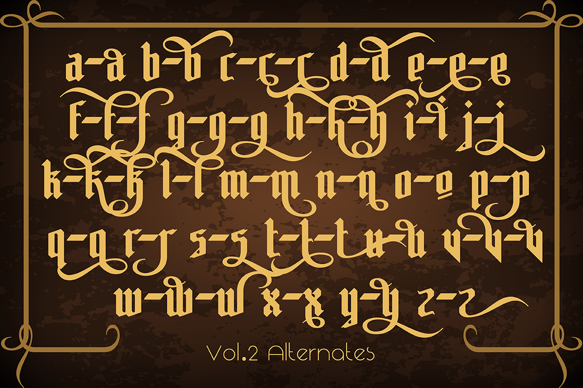 Download Шрифт "Pontifice Font" / Pontifice Font - Шрифт на тему графика gothic font typeface vintage alphabet lettering