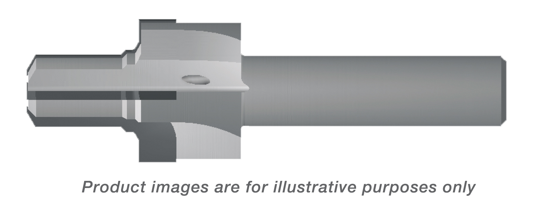 REAMER PILOT PORT TOOL CARBIDE TIPPED (COOLANT THRU TO EACH FLUTE) 7/8-14 THREAD (5/8 TUBE) 3.94 OAL (ALSO FOR AS5202) 5 FLUTES - ALTiN COATED