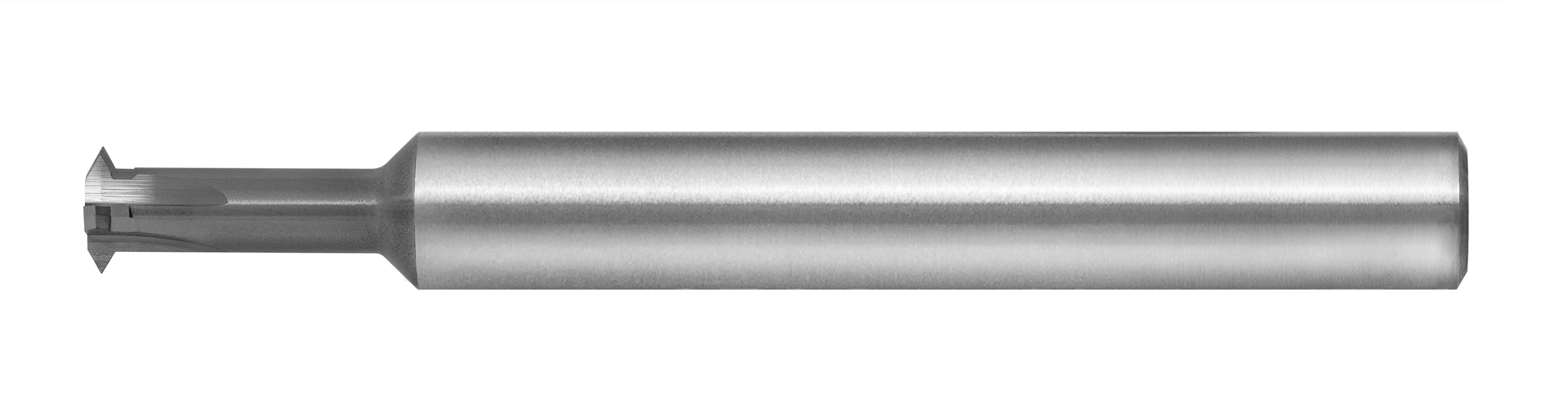 Single Profile Thread Mill Carbide (Sptm) 0.090 Tool Dia. #5-Min Id (Tpi Internal 36-56) (Tpi External 40-56) M3.0-(.40-.60) 0.300-Loc 0.1875 Shank 2.00 Oal Versa (Alcrn) Coating