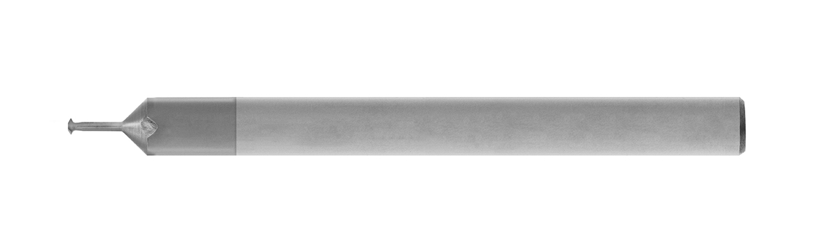 Single Profile Thread Mill Carbide (Sptm) 0.032 Tool Dia. #00-Min Id (Tpi Internal 90-120) M1.2-(.20-.25) 0.060-Loc 0.125-Shank 1.50-Oal Versa (Alcrn) Coating