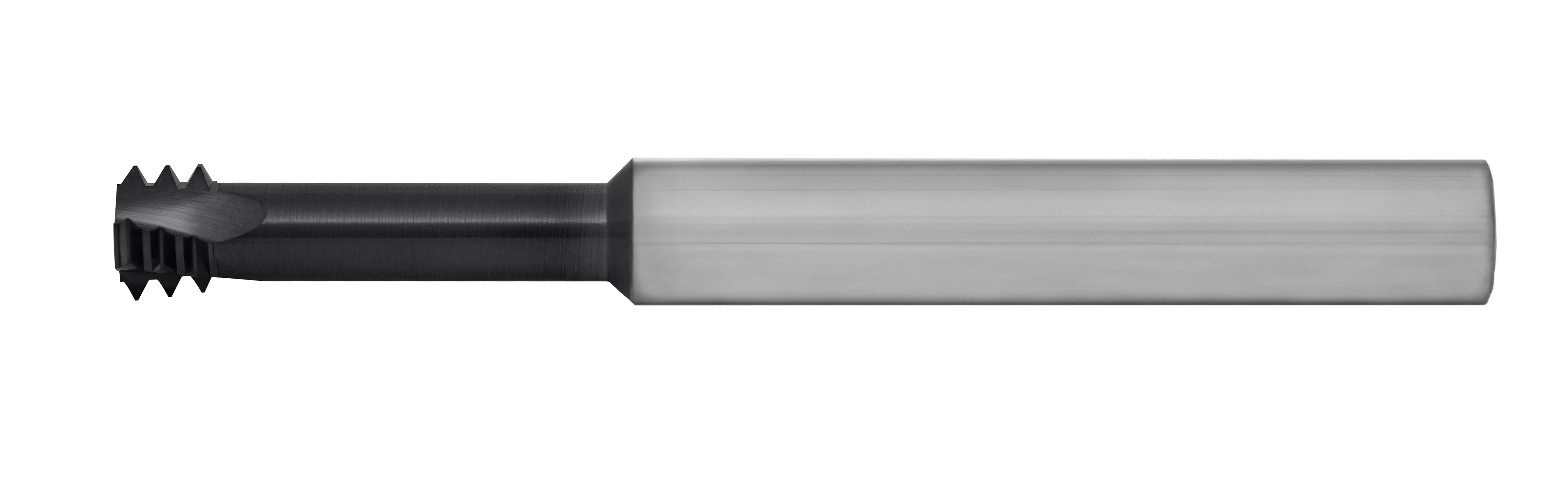 Long Reach Thread Mills (Tmlr) Altin Coated Solid Carbide 1/2-32-Min Id Thread/Pitch 0.370-Tool Dia 1.200-Loc (0.375-Shank Dia 3.50-Oal) Internal Threading Only