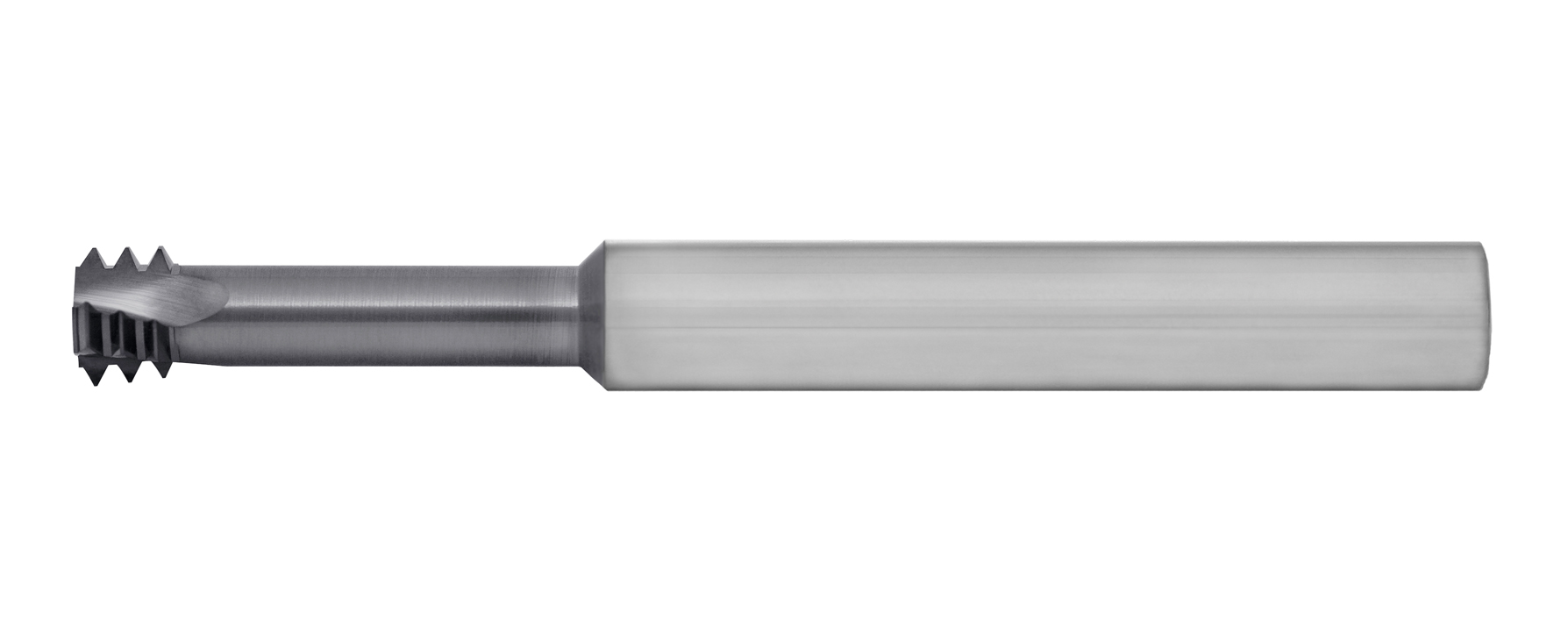 Long Reach Thread Mill Carbide Versa (Alcrn) (M8-1.25 Pitch) Internal .234 Dia X .850-Neck (1/4 Shank) 2-1/2 Oal