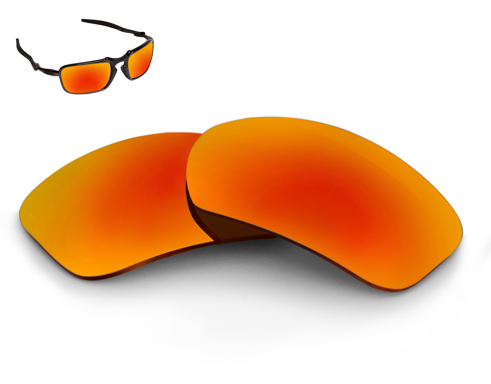 LenSwitch Polarized Replacement Lenses for Oakley Badman Sunglasses