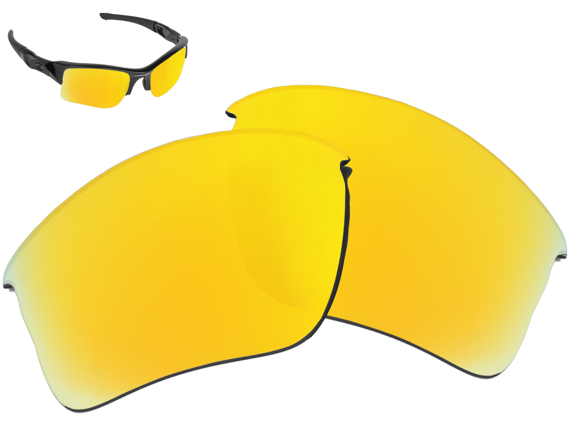 Replacement Lenses for Oakley Flak Jacket XLJ Sunglass AntiScratch
