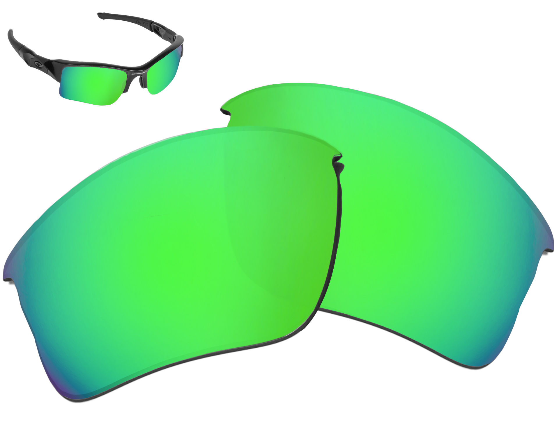 Replacement Lenses for Oakley Flak Jacket XLJ Sunglass AntiScratch