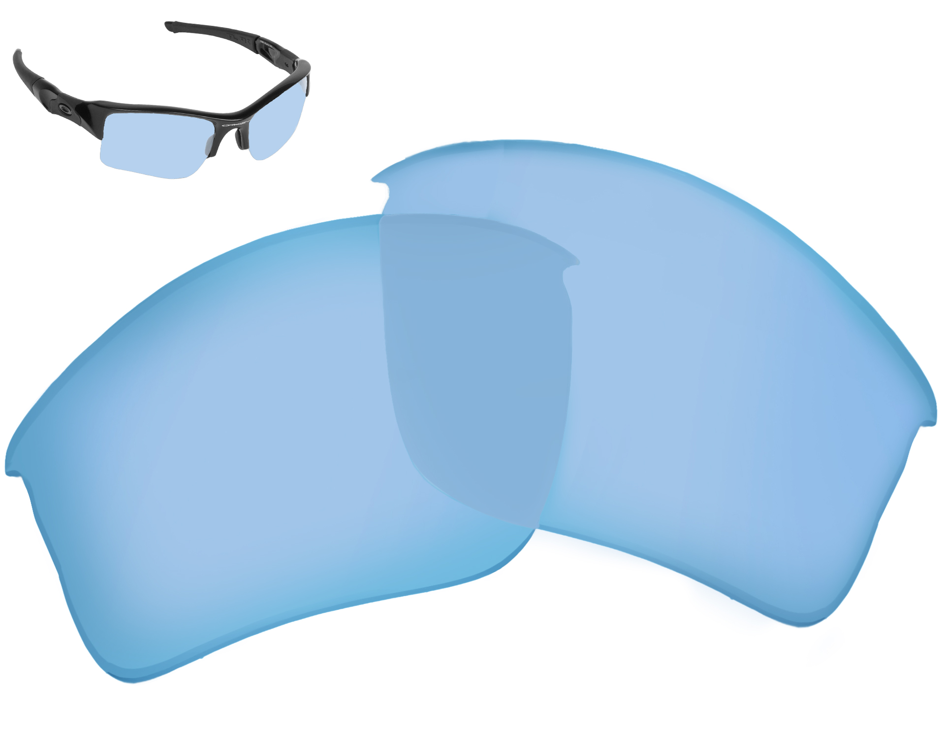 Replacement Lenses for Oakley Flak Jacket XLJ Sunglass AntiScratch