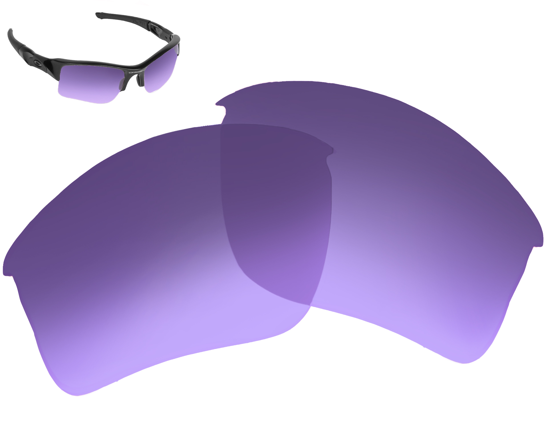 Replacement Lenses for Oakley Flak Jacket XLJ Sunglass AntiScratch