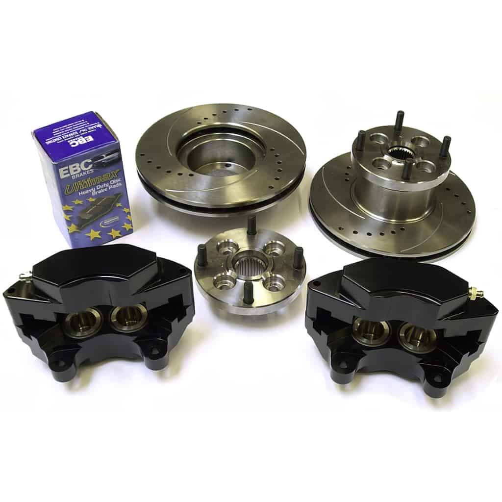 Vented 8.4" 4pot Alloy Caliper Conversion Kit, 12" wheels (SBR0004