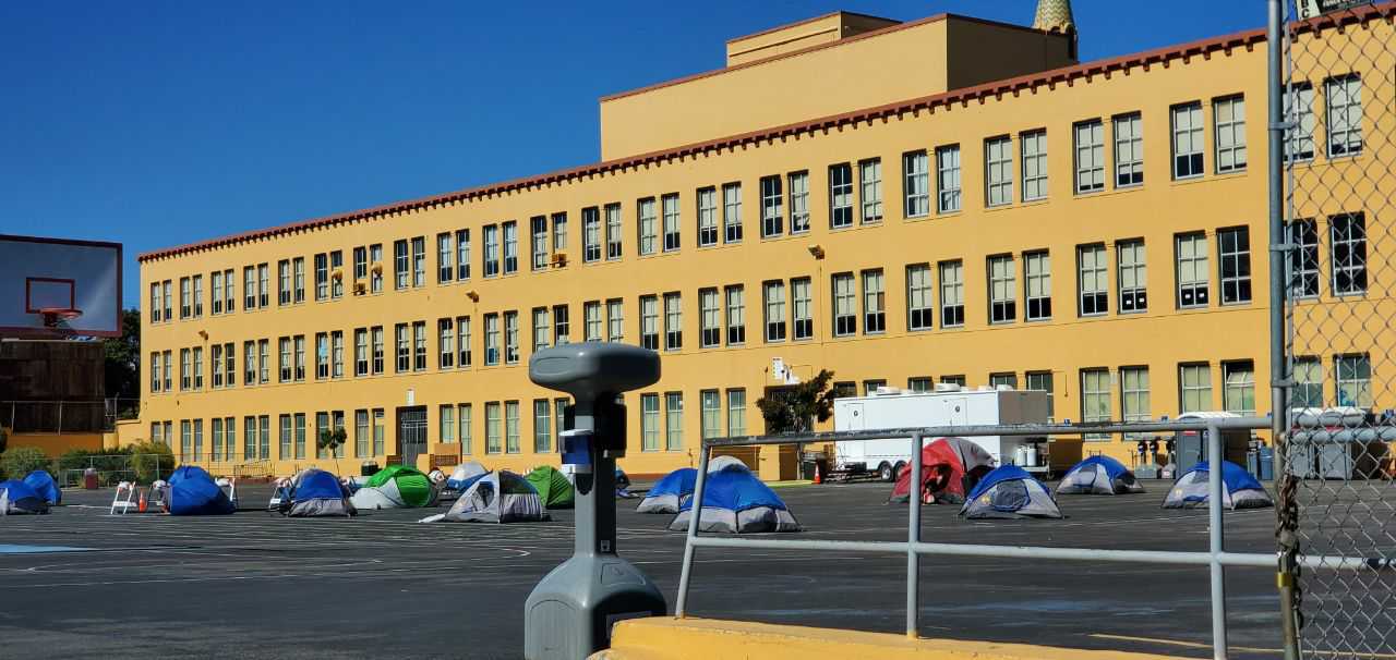 City opens third ‘Safe Sleeping Village’ at Everett Middle School SFBay
