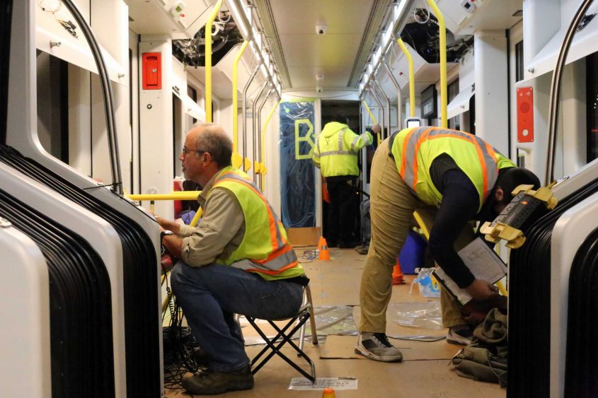 Muni Metro LRV4 testing