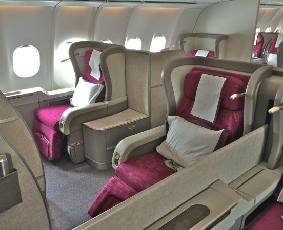 via American, Qatar and Cathay First Class