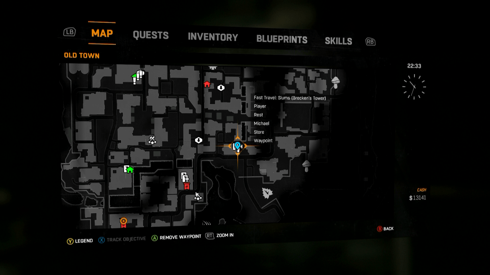 dying light map