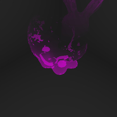 Hologram with outside glow effect screenshot