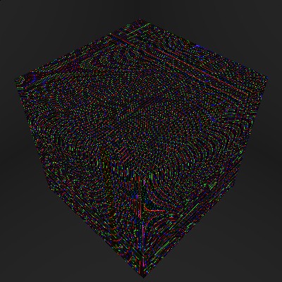 Glowing animated lines screenshot