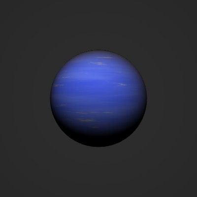 Neptune planet shader screenshot