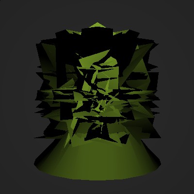 Broken shapes, moving screenshot