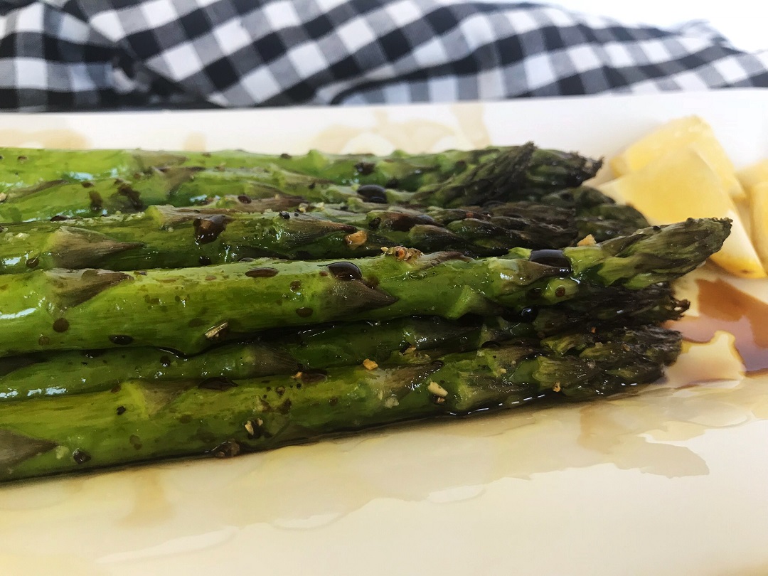 Roasted Asparagus with Balsamic Glaze Recipe Sister Spice