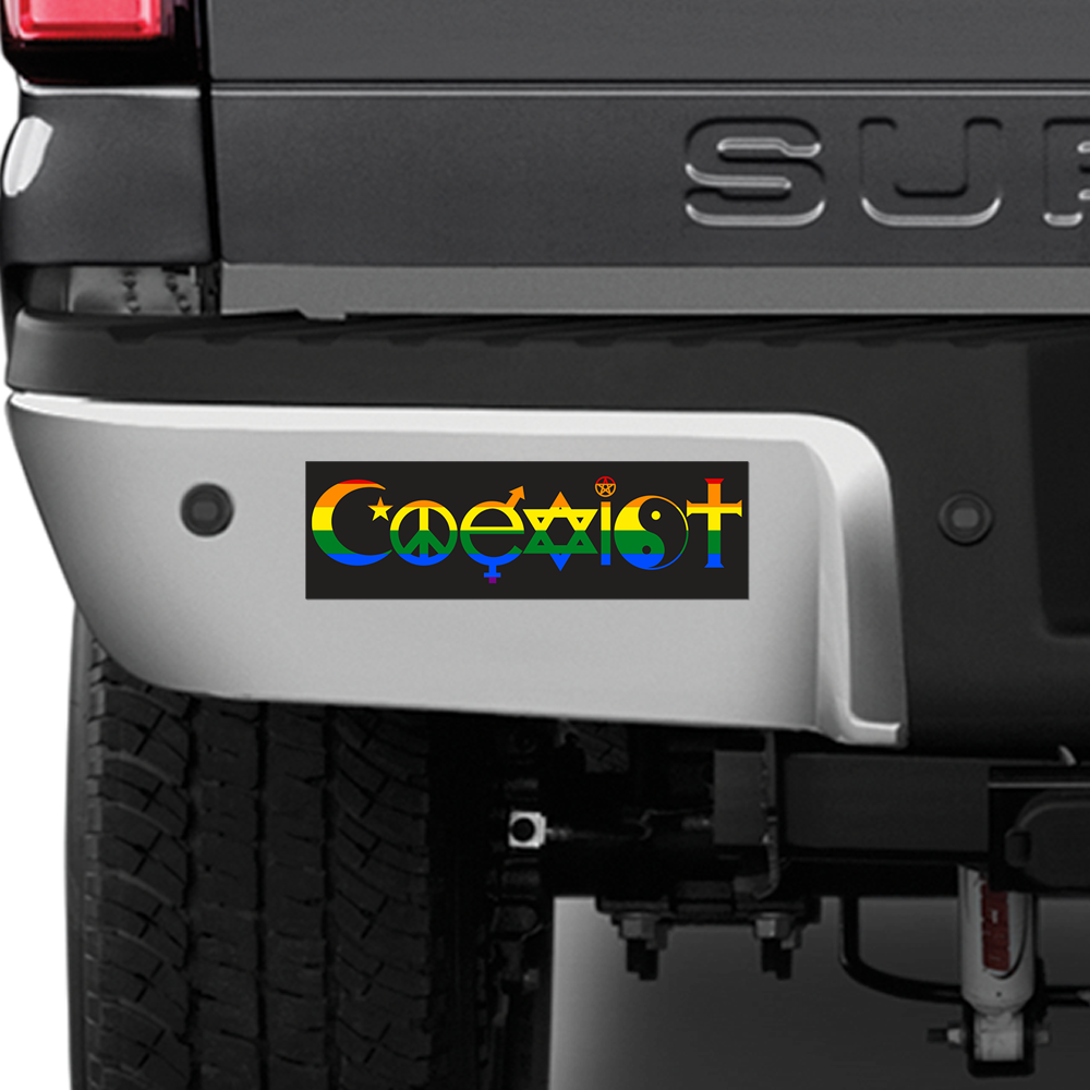 Coexist Pride Flag | Vinyl Sticker Decal for Laptop Tumbler Car Notebook Window - Bild 2 von 4