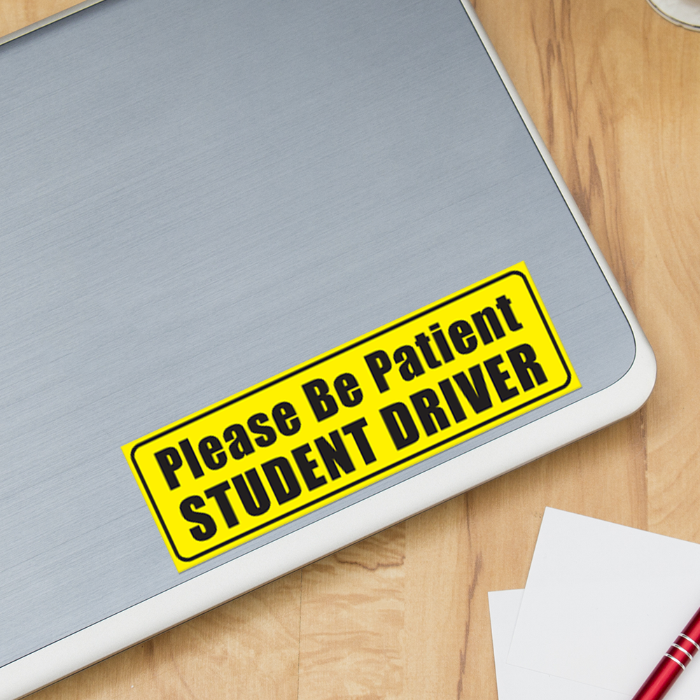 Student Fahrer | Vinyl Aufkleber Sticker für Laptop Becher Auto Notebook Fenster - Bild 4 von 4