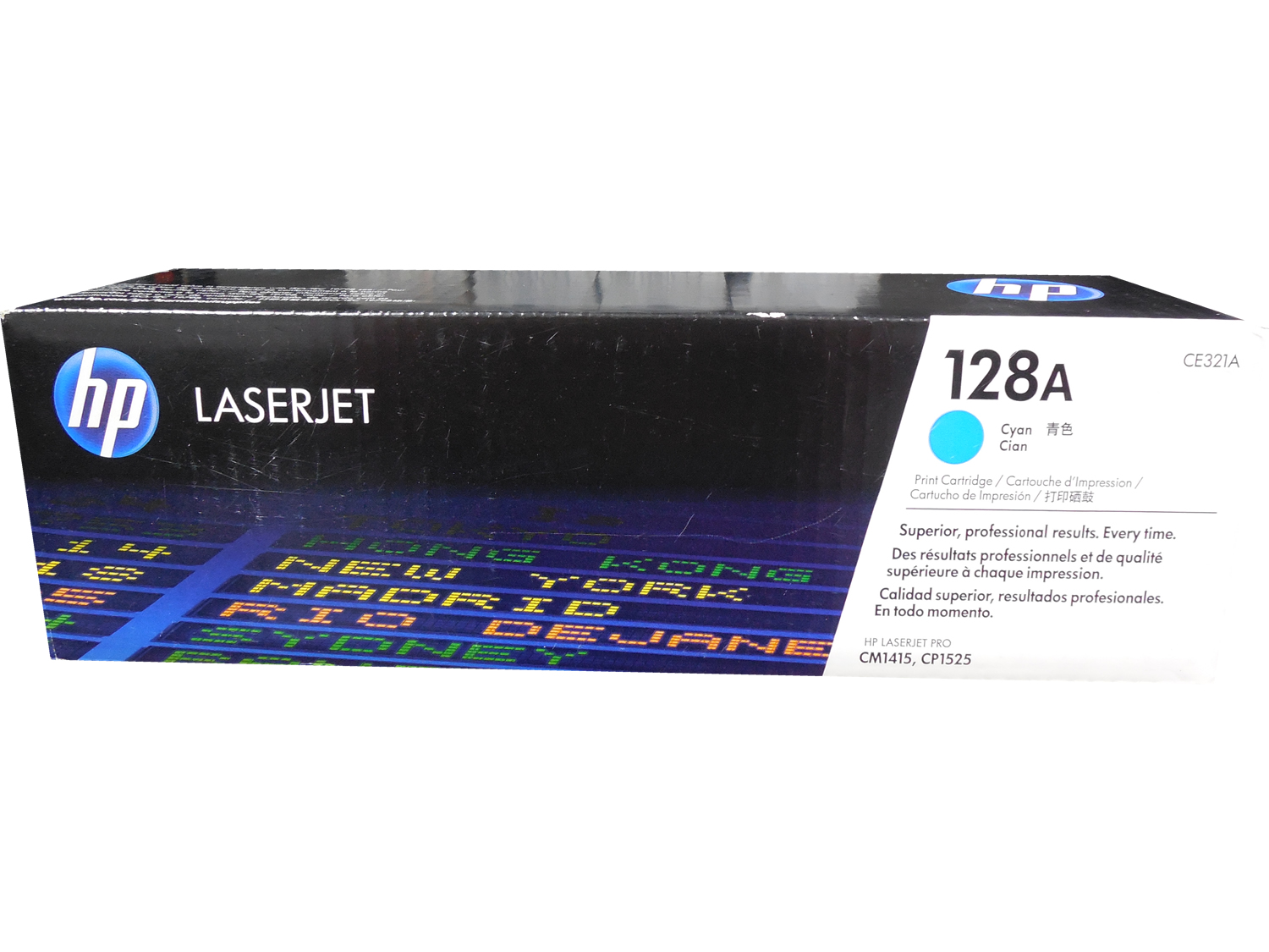 HP CE321A (128A) Cyan Toner Cartridge Genuine OEM Original 884420854517 ...