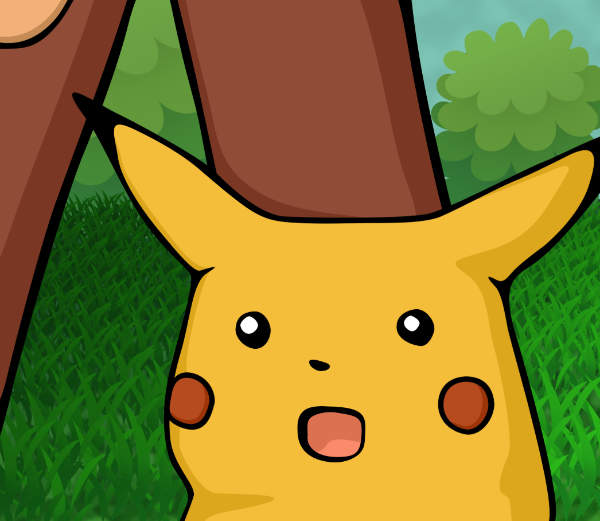 Pikachu with mouth open MEME GENERATOR TEMPLATE SoupMemes