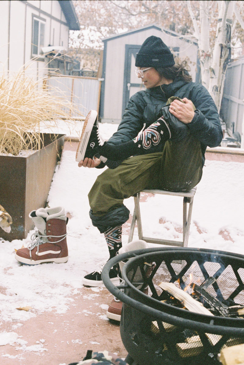 Temp Check Jill Perkins Snow Shoe Sock