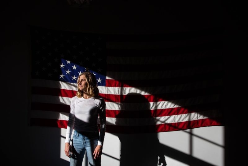 Lauren fleshman flag