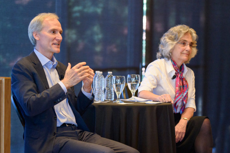 President Marc Tessier-Lavigne and Provost Persis Drell