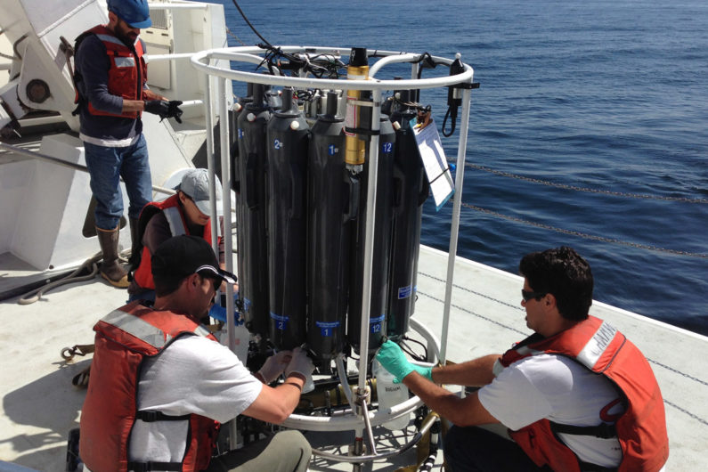 Monterey Bay water collection team