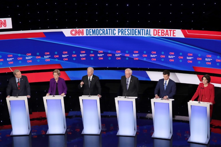 Democratic Presidential Debate, January 14, 2020, in Des Moines, Iowa