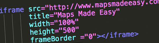 iFrame Map Embed - Maps Made Easy