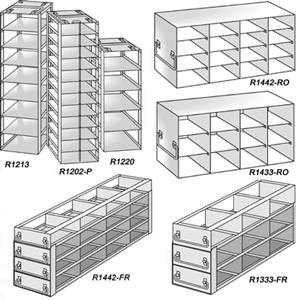 Upright Freezer Drawer Rack For 3 Boxes 4 X 3 Capacity 12 Boxes
